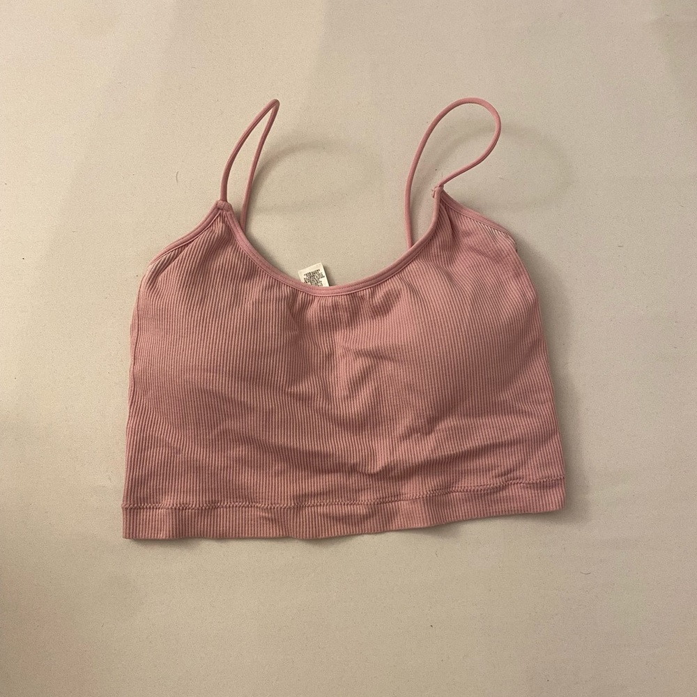 Pink tank top with cushions